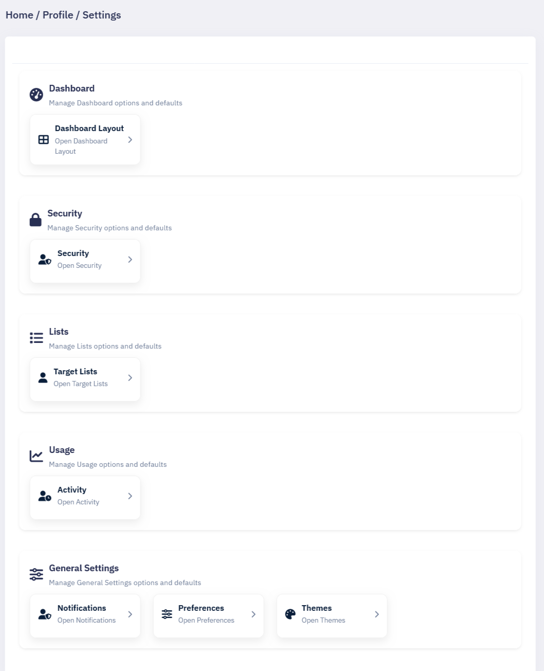 Profile page screenshot